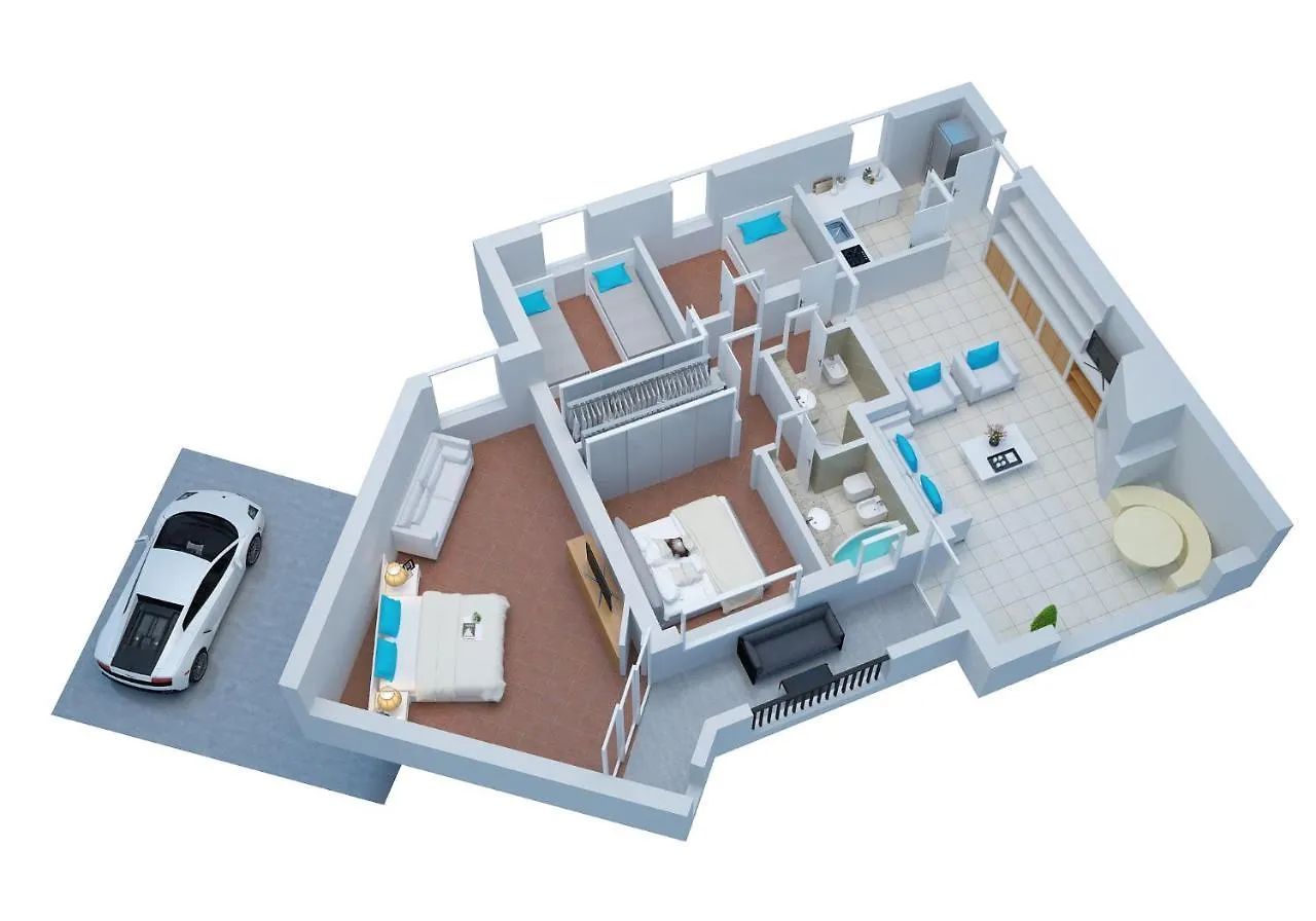 Lux-Porto Cervo Center Sea View Apartment
